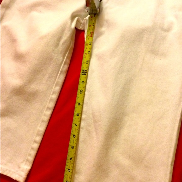 💥NWOT💥VINTAGE 80’S WHITE DENIM JEAN CAPRI - Picture 9 of 16